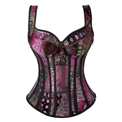 Plus Size Lace-up Bustier Corsets - Image 4