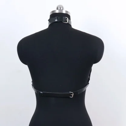 Halter Erotic Chain Black Bra - Image 6