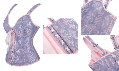 Plus Size Lace-up Bustier Corsets - Image 7