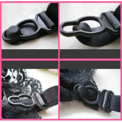 Adjustable Black Garter Belts - Image 5