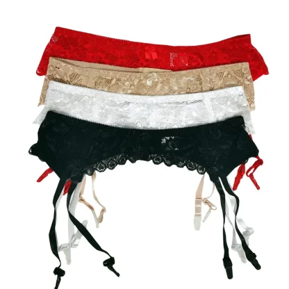 Adjustable Black Garter Belts - Image 2