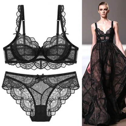 Ultra-thin Sheer Lingerie Set - Image 2