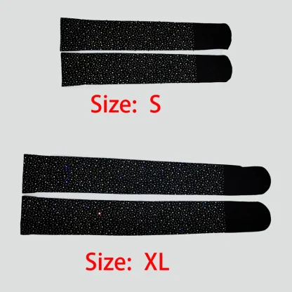 Sparkly Mesh Black Thigh-highs - Image 6