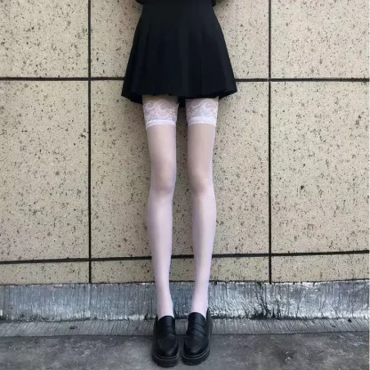 Sexy See-through Black Thigh-highs - Image 5
