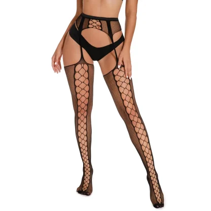 Non-slip Fishnet Black Stocking - Image 4