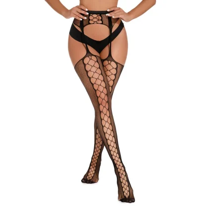 Non-slip Fishnet Black Stocking - Image 5