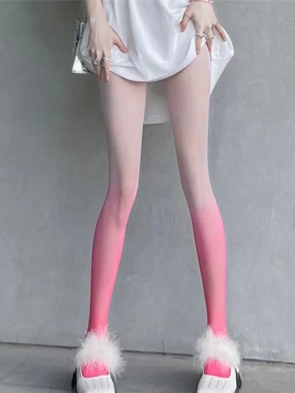 Gradient Sheer Mesh Stockings - Image 5