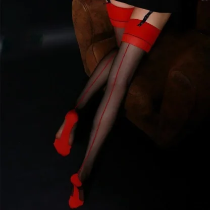 Transparent Seamless Thigh-highs - Image 5