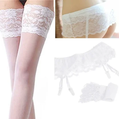 Low-waist Black Garter Belts - Image 6