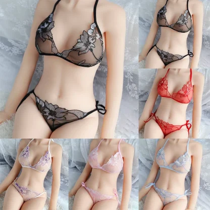 See-through Floral Lingerie Set - Image 7