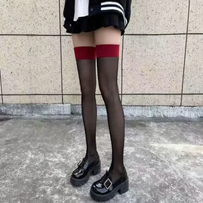 Sexy See-through Black Thigh-highs - Image 4