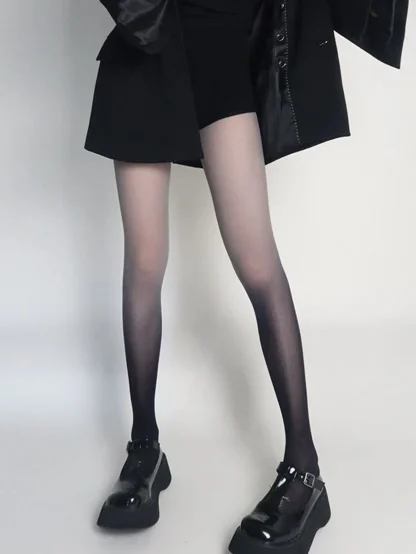 Gradient Sheer Mesh Stockings