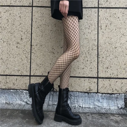 Sexy Fishnet Black Pantyhose - Image 4