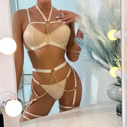 Sexy Chain Strappy Lingerie Set - Image 4
