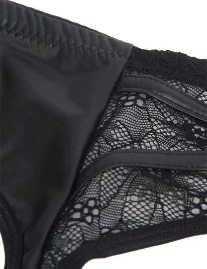 Sexy Black Lace Garter Belt - Image 6