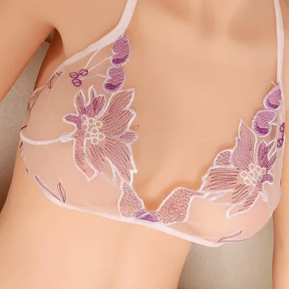 See-through Floral Lingerie Set - Image 3