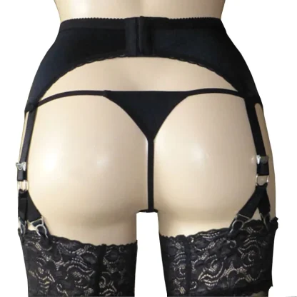 High-waist Black Garter Belt - Image 2