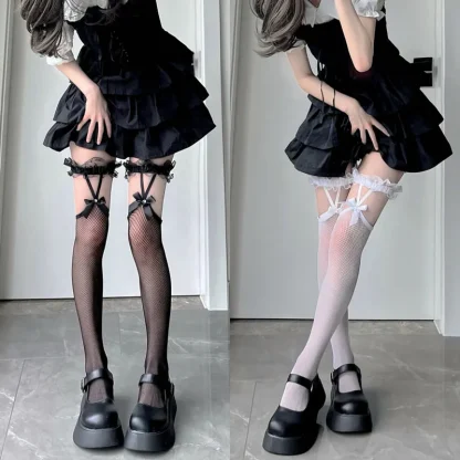 Sexy Sheer Black Thigh-high - Image 7