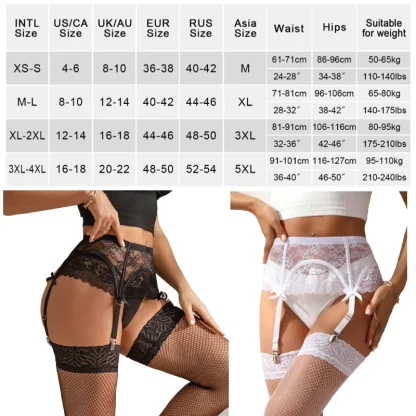 Sexy Lace Black Garter Belt - Image 7
