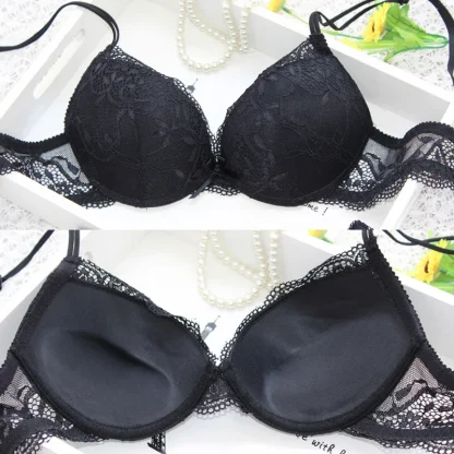 Sexy Black Sheer Lace Lingerie - Image 2
