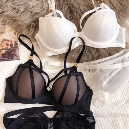 Push Up Solid Lingerie Set - Image 5