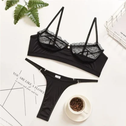 Sexy Black Lingerie Set - Image 5
