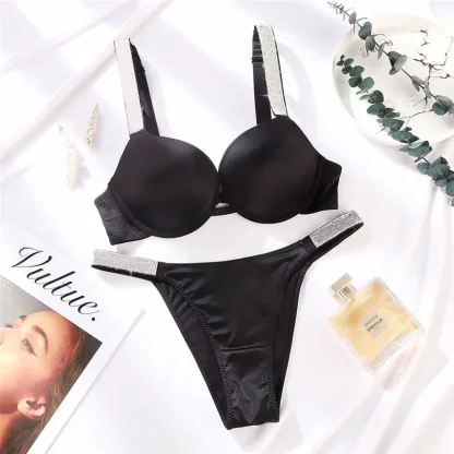 Luxury Strap Black Lingerie