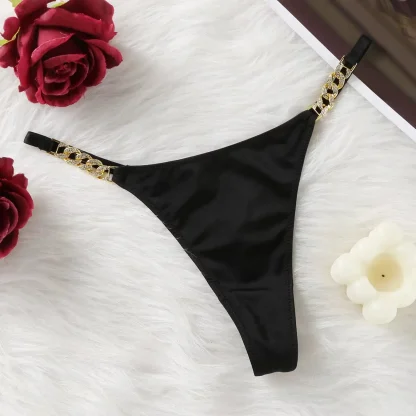 High Cut Black Thongs