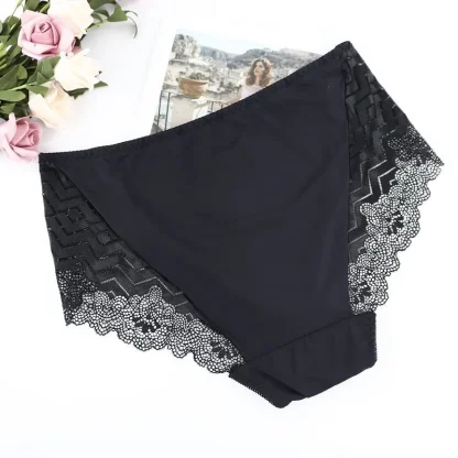 Seamless Plus Size Black Panties - Image 2