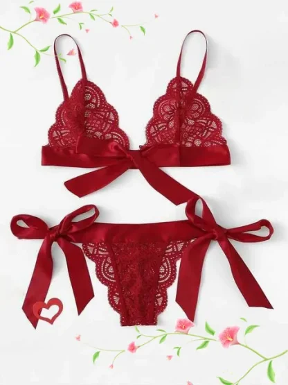 See-through Bowknot Lingerie - Image 3