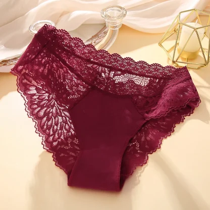 Casual Black Lace Panties - Image 3