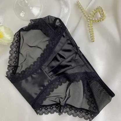 Lace Trim Casual Soft Panty