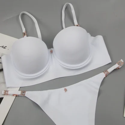 Solid Seamless Lingerie Set - Image 7