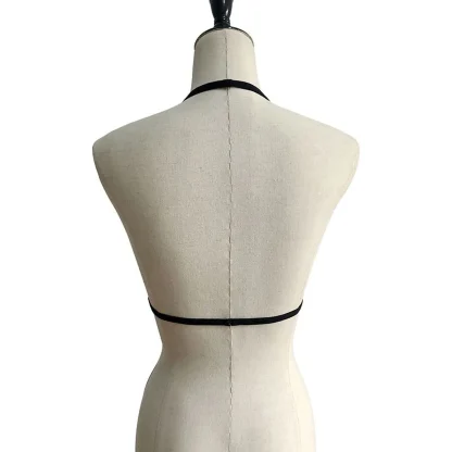 Sheer Lace Halter Bra - Image 5