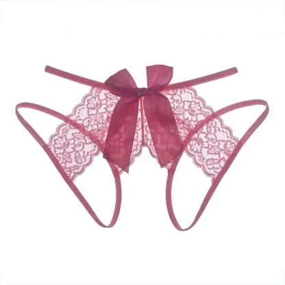 Open Crotch Bowknot Panty - Image 7
