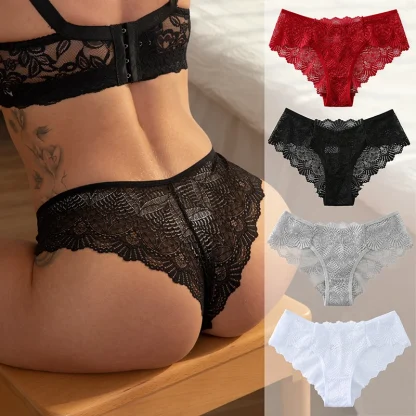 See-through Solid Panties - Image 3