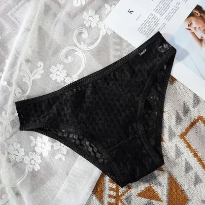 Casual Mesh Black Panty - Image 2