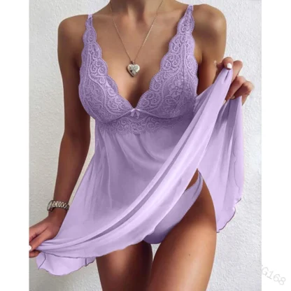 Soft See-through V-neck Babydolls - Image 2