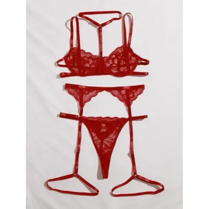 Sexy Black Lace Lingerie Set - Image 5