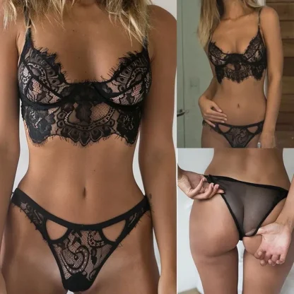 Chic Black Lace Lingerie - Image 4