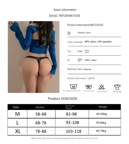 Sexy Lace Black Thongs - Image 7