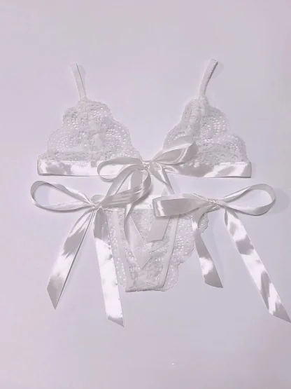 See-through Bowknot Lingerie - Image 7