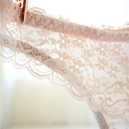 Sheer Lace Black Thongs - Image 7