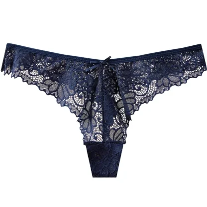 Sexy Lace Black Thongs - Image 5