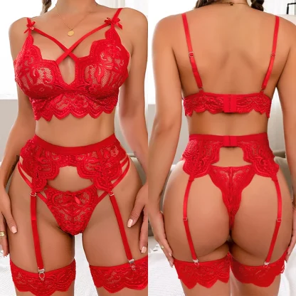 Sexy Lace Black Lingerie Set - Image 6