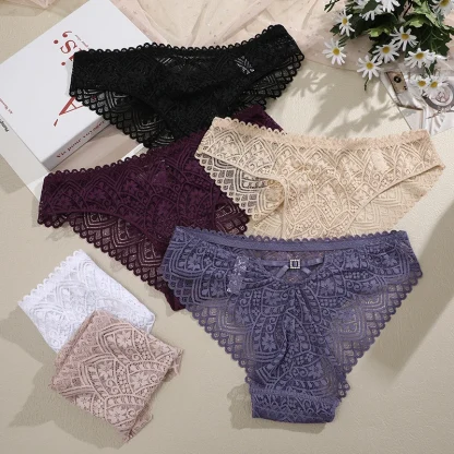 See-through Lace Black Panty - Image 6