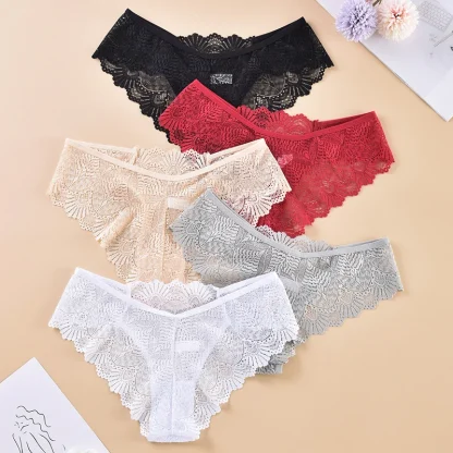 See-through Solid Panties - Image 4