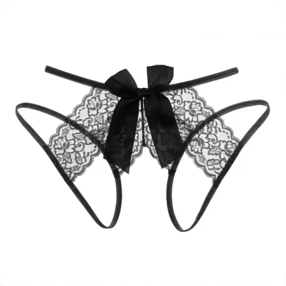 Open Crotch Bowknot Panty - Image 6