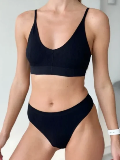 Solid Stretchable Seamless Lingerie