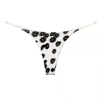 Seamless Solid Black Thong - Image 2